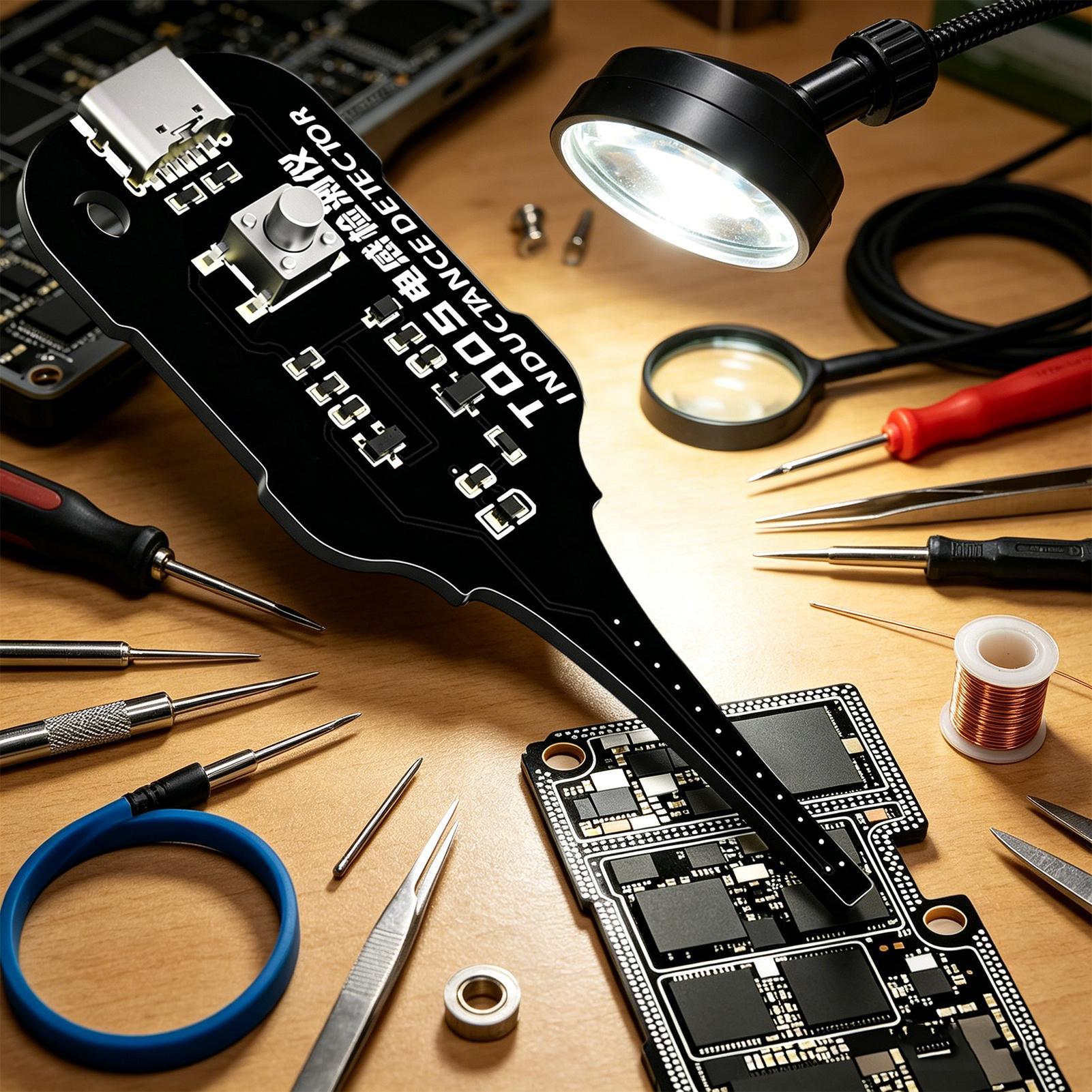 Co Detector Plug - Induktivitätstester Motherboard-Spulentester Induktordetektor Reparaturwerkzeug Elektromagnetische Induktion
