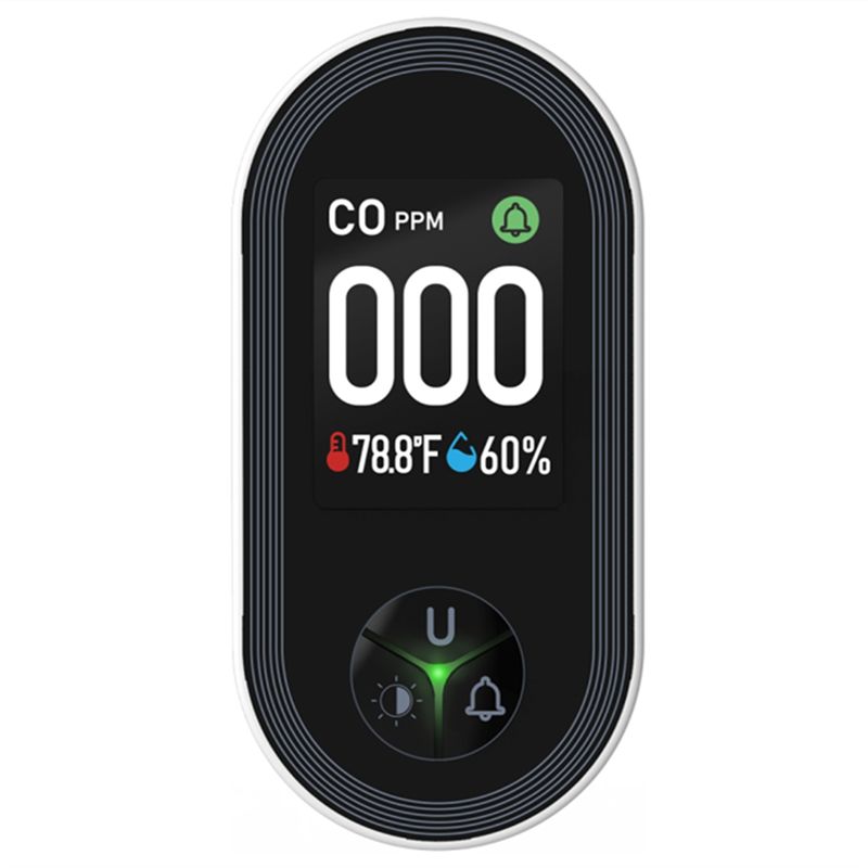 Co Detector Plug - Eingebauter CO-Monitor, Alarmtonwarnung, Kohlenmonoxid-Detektor, 3-in-1-Plug-in-Display mit