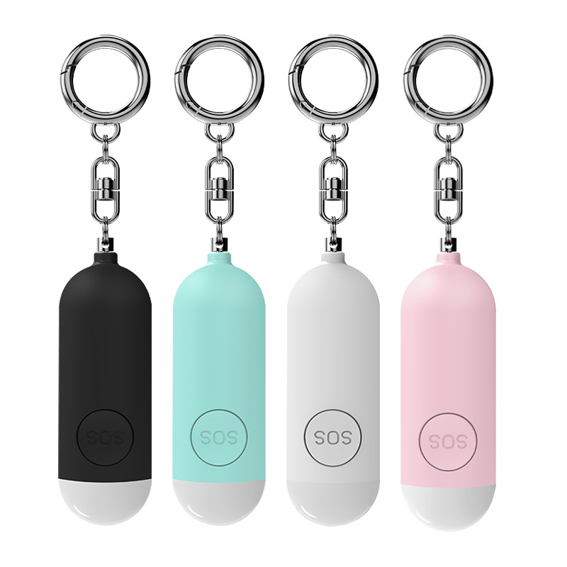 Personal Alarm Keychain - Selbstverteidigungs-Alarm LED-Licht Wiederaufladbar Frauen Kinder Persönlicher