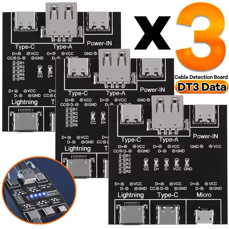 Co Detector Plug - DT3 Datenkabel-Erkennungsplatine Typ C USB C