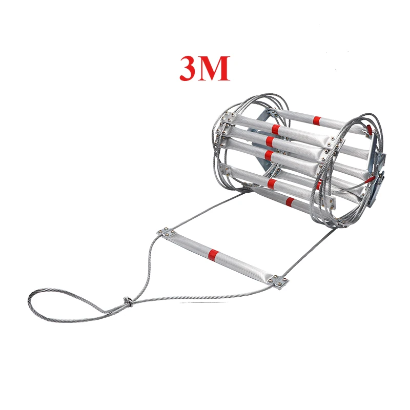 Fire Escape Ladder - Langlebige 3M Weiche Seilleiter Haushalt Drahtseil
