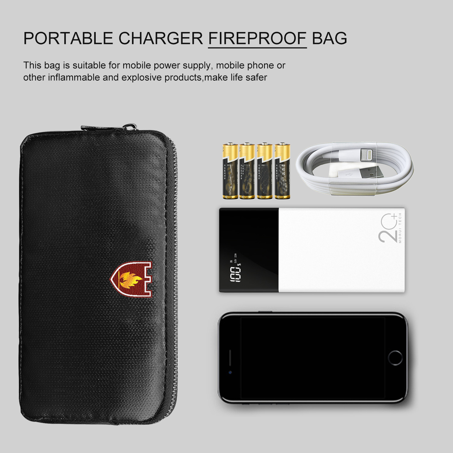 Fire Safe Document - Feuerfeste Dokumententasche Feuerfeste Tasche Mobile Stromversorgungstasche