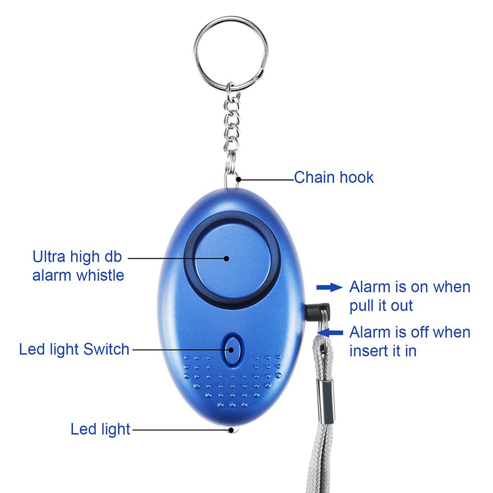 130db Sirene Lied führte tragb – Personal Alarm Keychain Bewertung und Preis