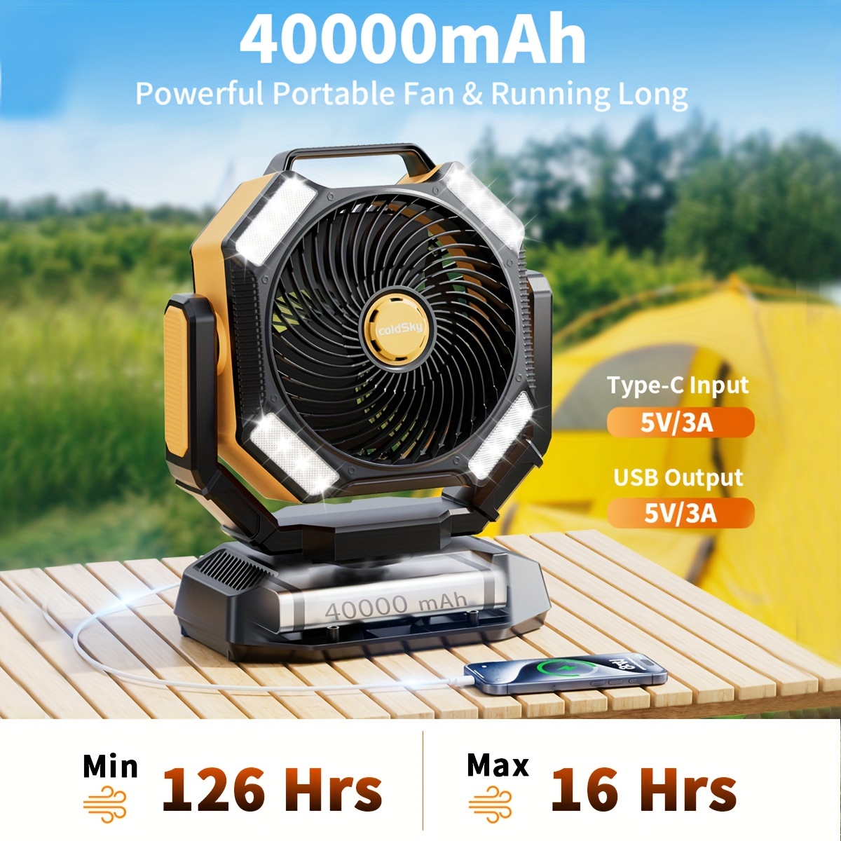 coldSky Camping-Ventilator, ba – Power Outage Light Bewertung und Preis